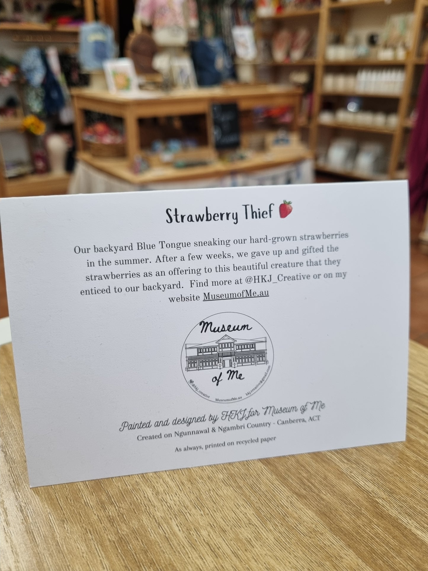 Strawberry Thief - Greeting Card