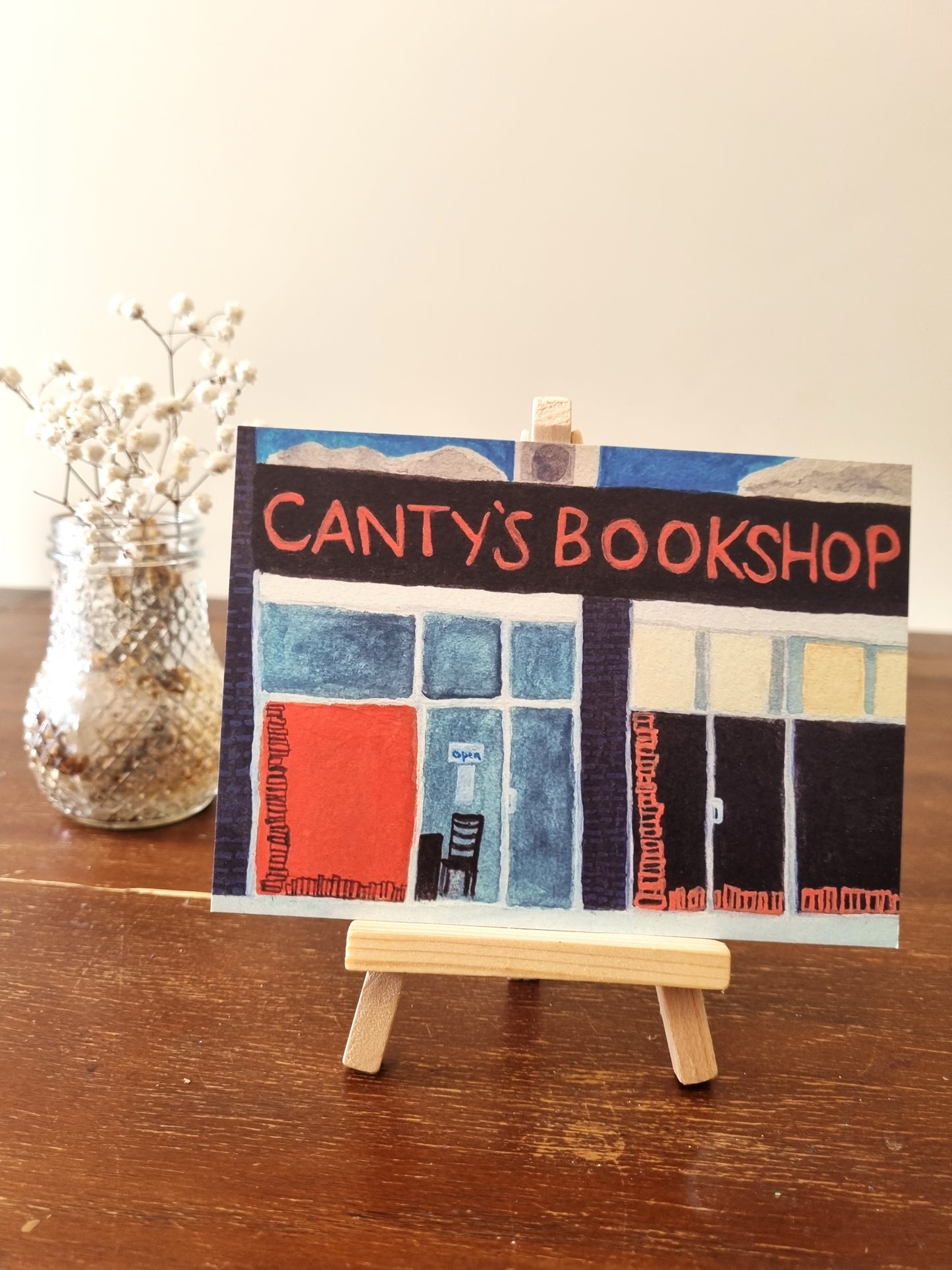 Canty's Bookshop - Postcard