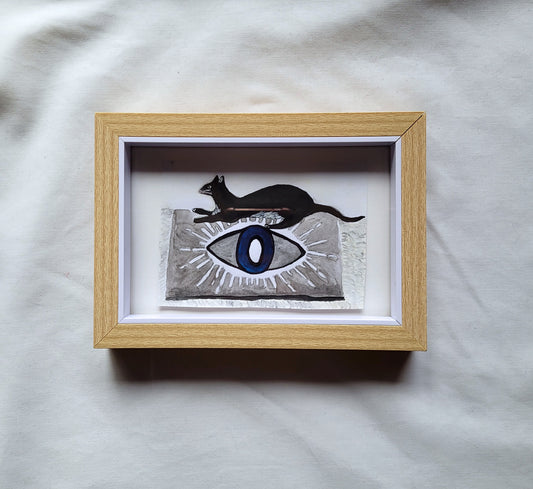 Evil Eye Mookie - Framed Original Artwork