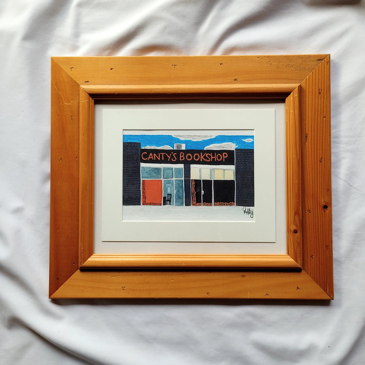 Cantys Bookshop - Framed Original Artwork